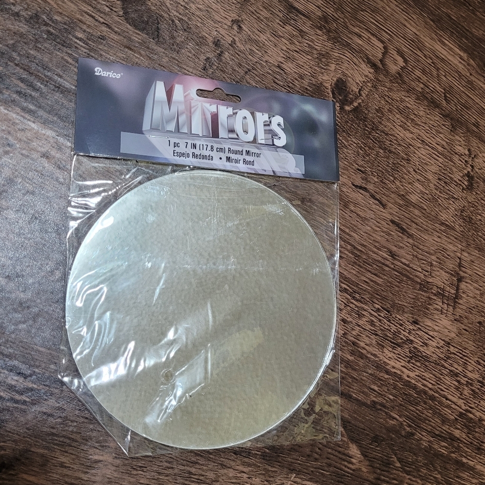 Darice 7 inch Round Mirror